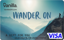 Wander On Vanilla Visa Gift Card