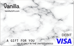 White Marble Vanilla Visa Gift Card