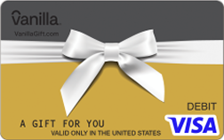 Wrapped Bow Gold Vanilla Visa Gift Card