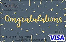 Secondary Hero Card 2 - Fancy Congrats Vanilla Visa Gift Card
