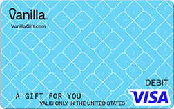 Blue Leaves Vanilla Visa Gift Card