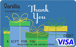 Blue Gifts Vanilla Visa Gift Card