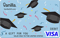 Graduation Tassels Vanilla Visa Gift Card