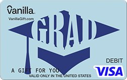 Grad Cap Vanilla Visa Gift Card