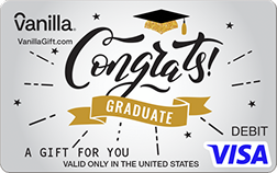 Hats Off Graduate Vanilla Visa Gift Card