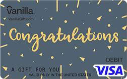 Fancy Congrats Vanilla Visa Gift Card