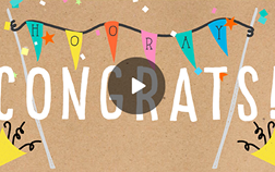 Hooray Banner Animated Gift Card