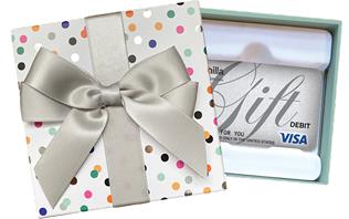 Silver Gift Card + Silver Foil Gift Card Box