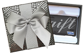 Script Slate Gift Card + Silver Foil Gift Card Box